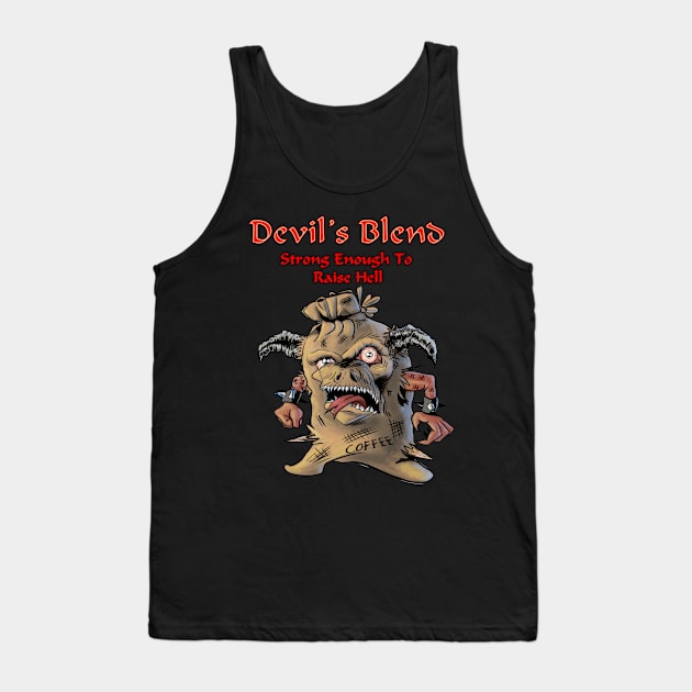 Devil's Blend Coffee Tank Top by Aillen Artworks